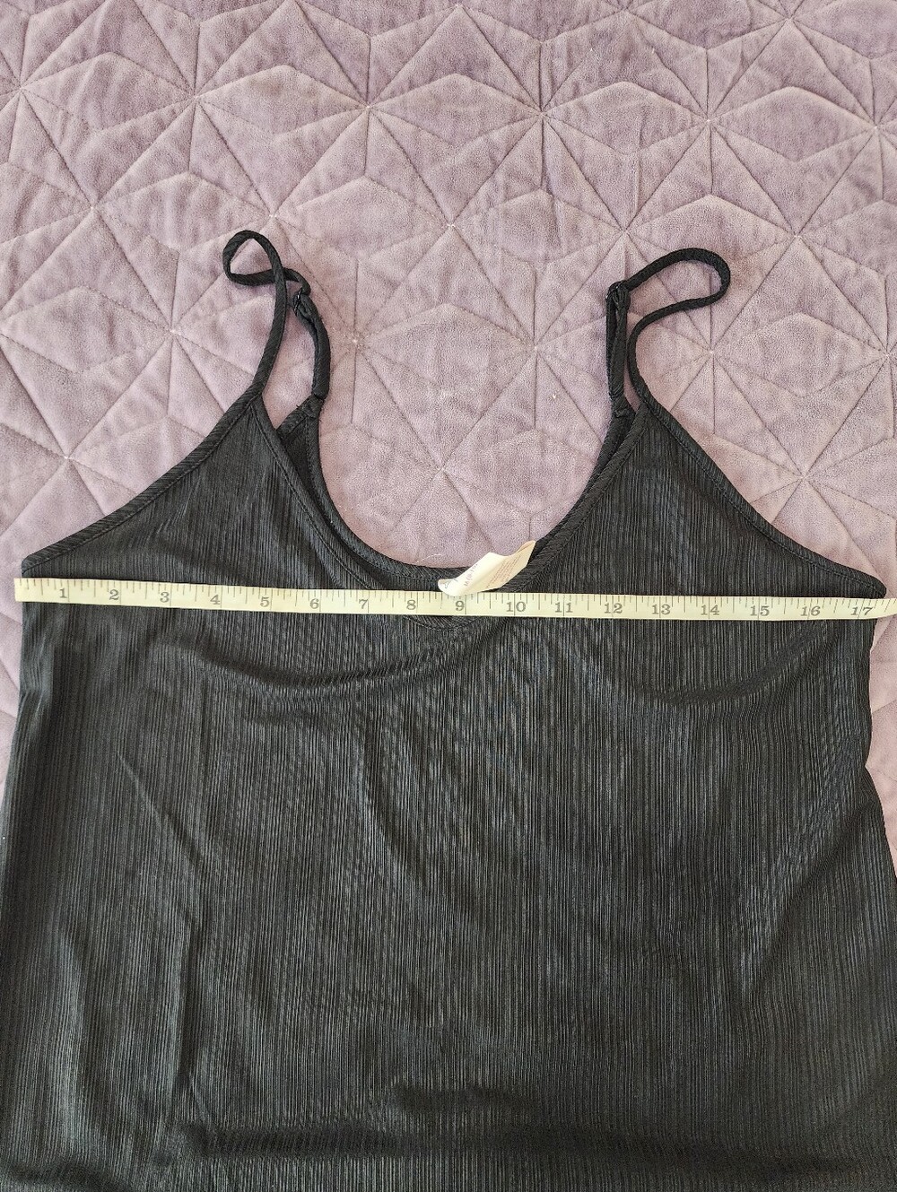 Simple Treasures Ribbed Lounge Tank and Shorts Set Black Medium - Picture 10 of 10